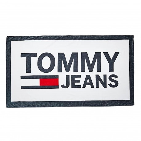 Tommy Hilfiger Drap de Bain Tommy Jeans Blanc