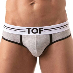Slip French Coton Gris Chiné TOF Paris