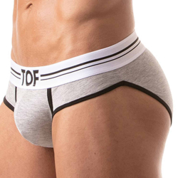 Slip French Coton Gris Chiné TOF Paris