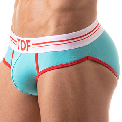 TOF Paris Slip French Coton Bleu Turquoise
