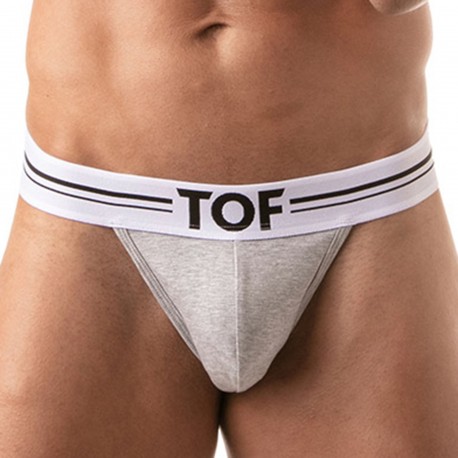 TOF Paris French Cotton Thong - Heather Grey