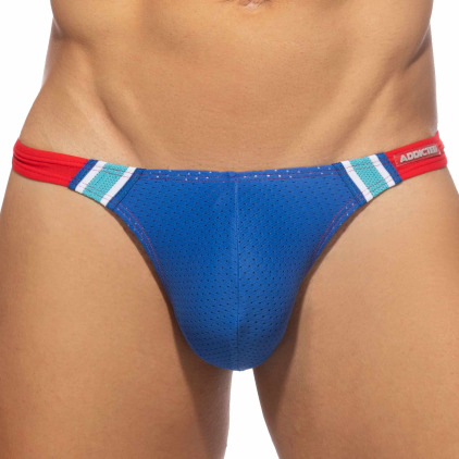 Addicted String Mini Mesh Bleu - Rouge