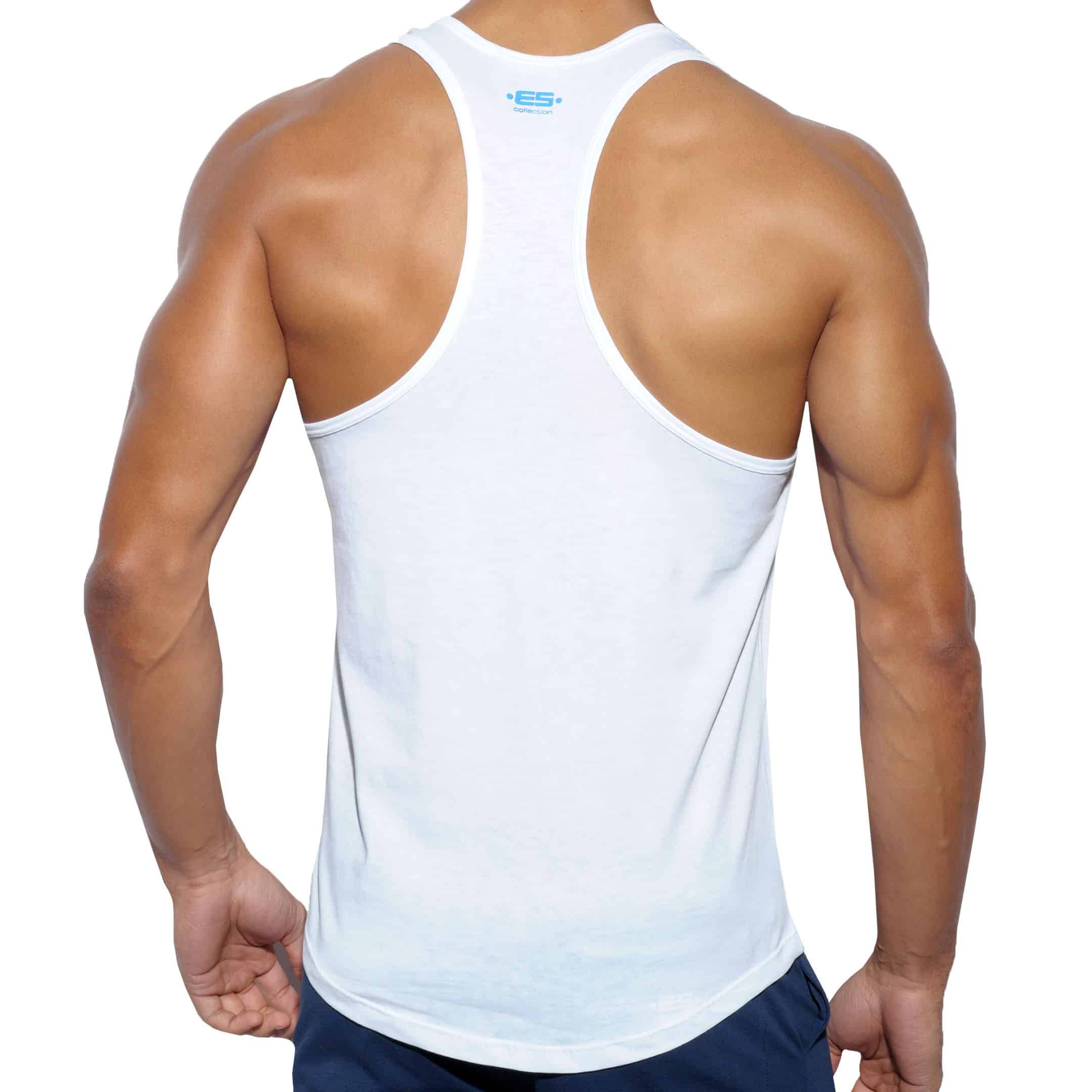 ES Collection FIT Cotton Tank Top - White | INDERWEAR