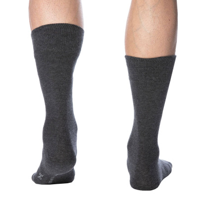 Lot de 2 Paires de Chaussettes Classiques Coton Gris Anthracite Tommy Hilfiger