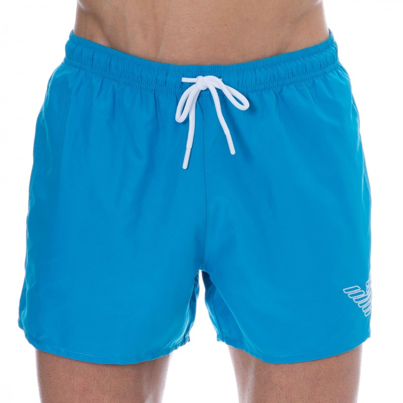 Emporio Armani Essential Swim Shorts - Gentian Blue | INDERWEAR