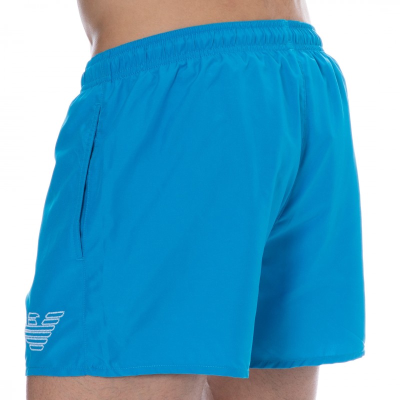 Emporio Armani Essential Swim Shorts - Gentian Blue | INDERWEAR
