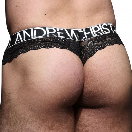 Andrew Christian String Almost Naked Dentelle Noir