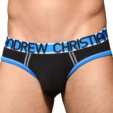 Andrew Christian Slip Almost Naked Coton Noir