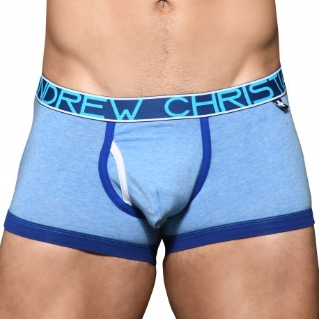 Andrew Christian Almost Naked Fly Tagless Trunks - Blue