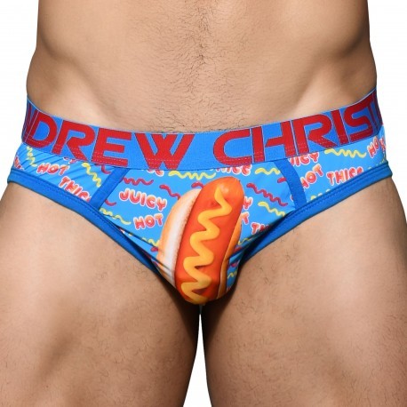 Andrew Christian Slip Almost Naked Hot Dog Bleu