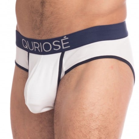 Quriose Let Me Out Cotton Briefs - White