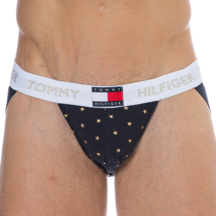 Tommy Hilfiger Jock Strap Happy Holidays Coton Bio Bleu Marine