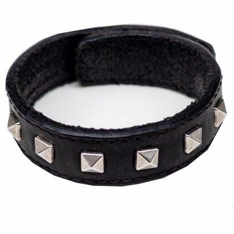 Quriose Kama Studboy Leather Cockring - Black