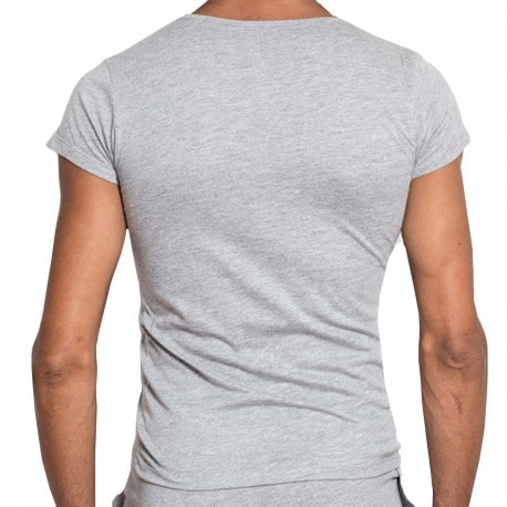 Quriosé T-Shirt Bliss Coton Gris Chiné