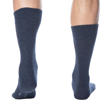 Lot de 2 Paires de Chaussettes Classiques Coton Bleu Jeans Tommy Hilfiger