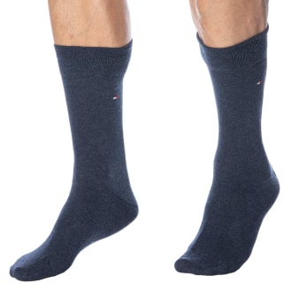 Lot de 2 Paires de Chaussettes Classiques Coton Bleu Jeans Tommy Hilfiger