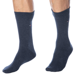 Lot de 2 Paires de Chaussettes Classiques Coton Bleu Jeans Tommy Hilfiger
