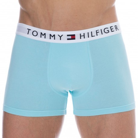 Tommy Hilfiger Boxer Logo Coton Bio Bleu Ciel