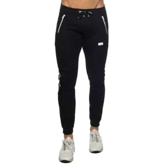 Pantalon Jogging Double Zip Noir Addicted