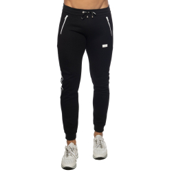 Pantalon Jogging Double Zip Noir Addicted