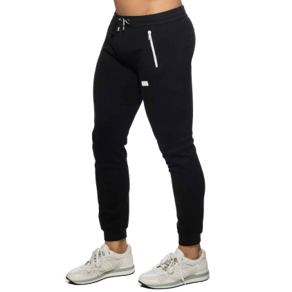 Pantalon Jogging Double Zip Noir Addicted