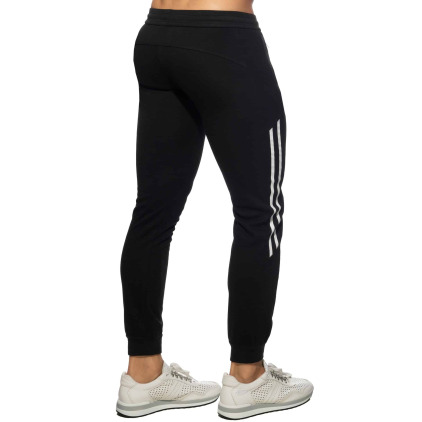 Pantalon Jogging Double Zip Noir Addicted