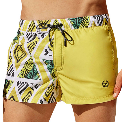 Doreanse Short de Bain Myconos Jaune