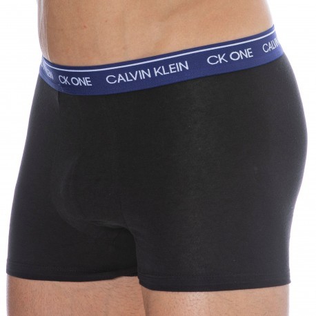 Calvin Klein Boxer Ck One Coton Noir - Bleu Roi