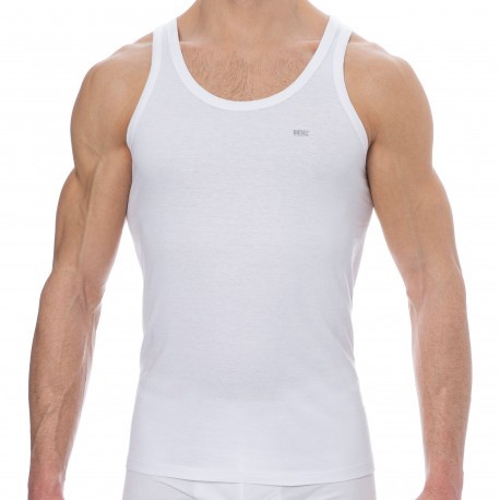 Diesel 2-Pack Pure Cotton Tank Tops - White