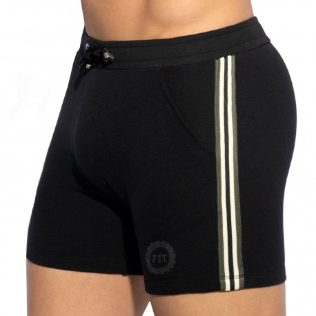 ES Collection FIT Tape Sport Shorts - Black