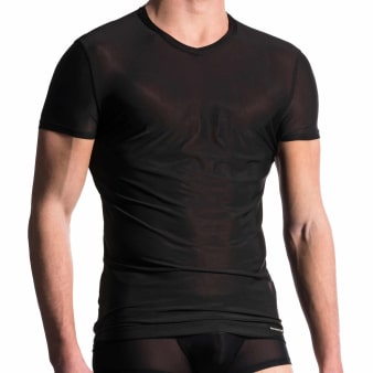T-Shirt Col V M101 Noir Manstore