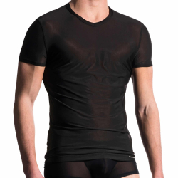T-Shirt Col V M101 Noir Manstore
