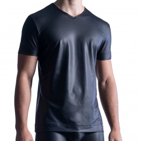 Manstore M510 V-Neck T-Shirt - Black