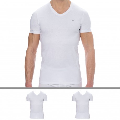 Diesel 2-Pack Pure Cotton T-Shirts - White