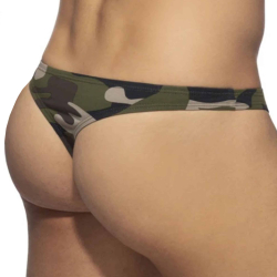 String Camo Coton Kaki Addicted