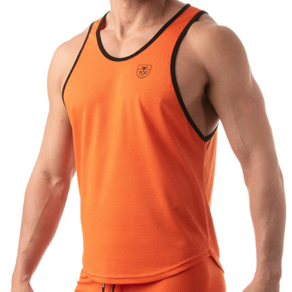 TOF Paris Débardeur Athletic Mesh Orange