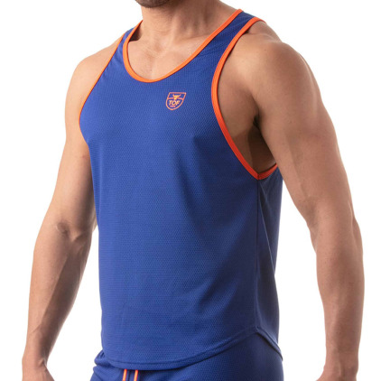 TOF Paris Débardeur Athletic Mesh Bleu Roi