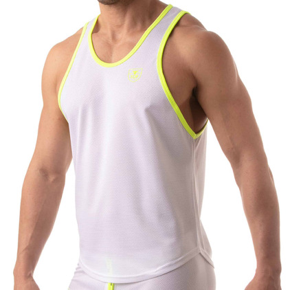 TOF Paris Débardeur Athletic Mesh Blanc