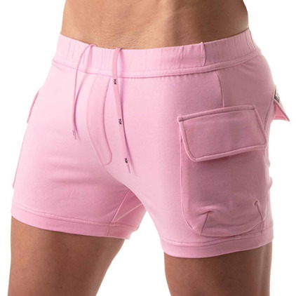 TOF Paris Short Athletic Cargo Coton Rose