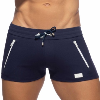 Short Sport Double Zip Bleu Marine Addicted
