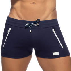 Short Sport Double Zip Bleu Marine Addicted
