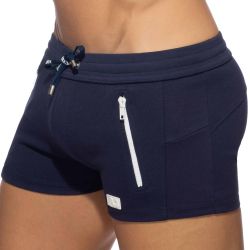 Short Sport Double Zip Bleu Marine Addicted