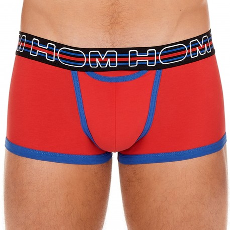 HOM Cotton UP H01 Trunks - Red