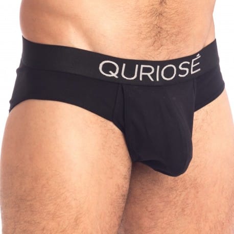 Quriose Let Me Out Cotton Briefs - Black