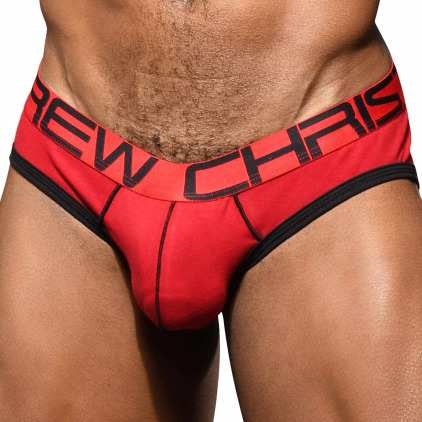 Andrew Christian Slip Tagless Show-It Coton Rouge
