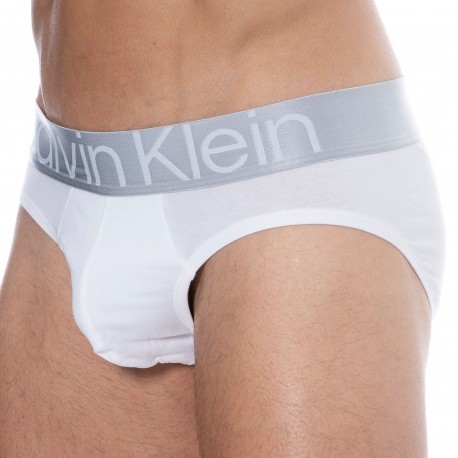Calvin Klein Reconsidered Steel Cotton Briefs - White