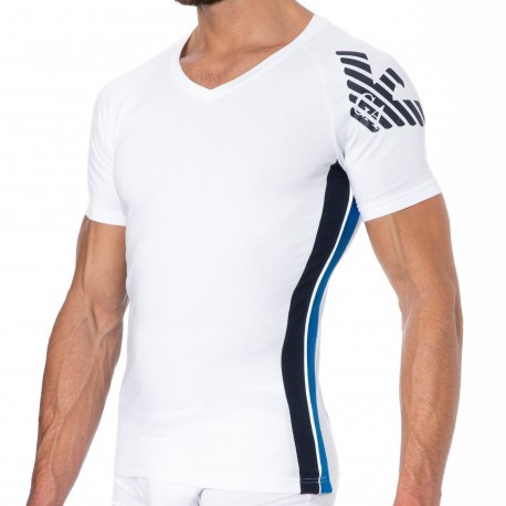 Emporio Armani Bold Eagle Cotton T-Shirt - White