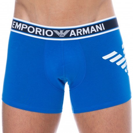 Emporio Armani Boxer Bold Eagle Coton Bleu