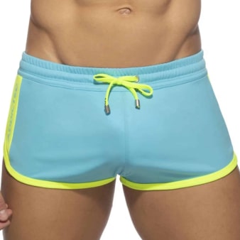 Short Sexy AD Bleu Turquoise Addicted
