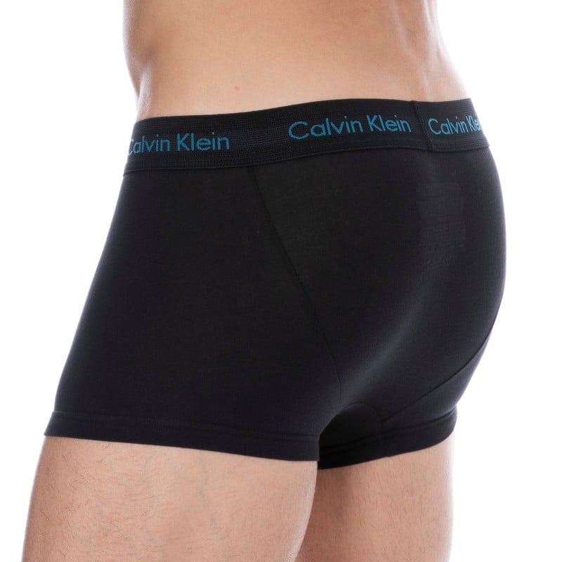 Calvin Klein 3-Pack Cotton Stretch Boxer Briefs - Black - Color Logo